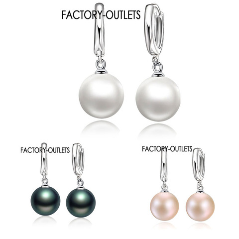 Factory Outlets High Quality 925 Sterling Silver White Pearl Earrings Fashion Earring Accessories For Women/Girls Jewelry Gifts ► Photo 1/6