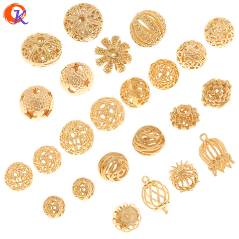 Cordial Design 50Pcs Jewelry Accessories/Hollow Beads/Genuine Gold Plating/Hand Made/Jewelry Findings Component/DIY Beads Making ► Photo 1/6