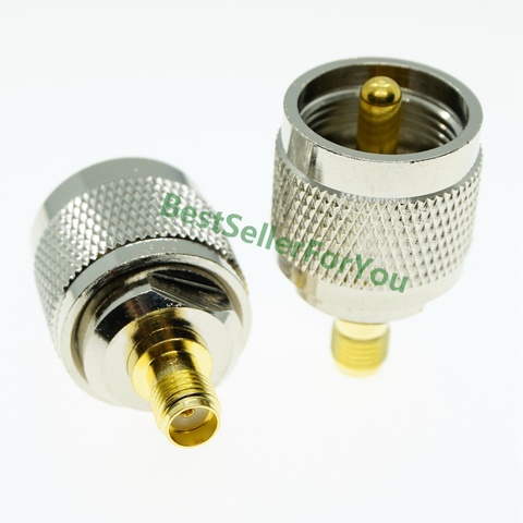 SMA Female Jack To UHF PL 259 Male PL259 SO239 Plug RF Adapter Connector RADIO ► Photo 1/6