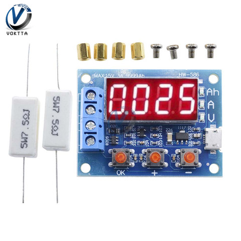 ZB2L3 Battery Tester LED Digital Display 18650 Lithium Battery Power Supply Test Resistance Lead-acid Capacity Discharge Meter ► Photo 1/6