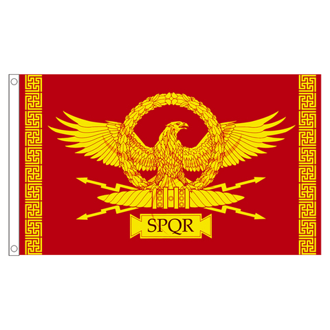 xvggdg  flag    SPQR Roman Empire Senate and People of Rome Flag Decorations  banner  for Home ► Photo 1/1