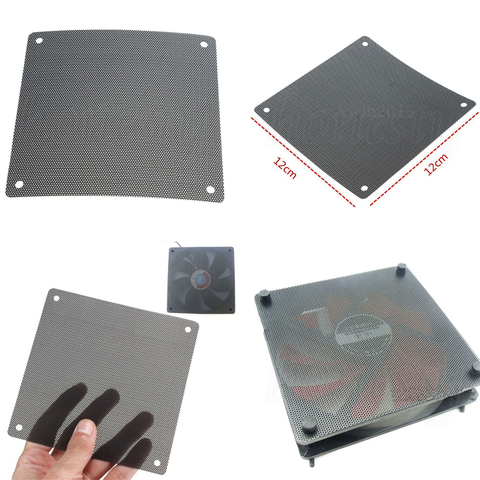 5PCS/lot  120mm Cuttable Black PVC PC Fan Dust Filter Dustproof Case Computer Mesh ► Photo 1/6