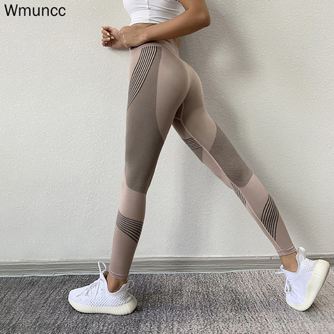 Fashion Women Sexy Leggings Push Up Body Building Pants Running Mesh  Fitness Pants High Waist Seamless Workout Pants