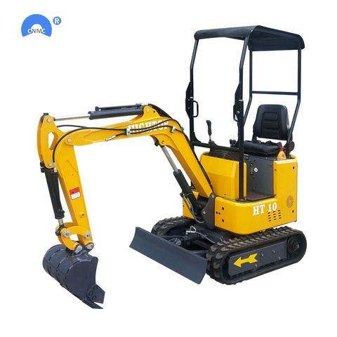 Chineses Mini Excavator 1ton micro Small Digger with Rubber Track for garden construction ► Photo 1/6