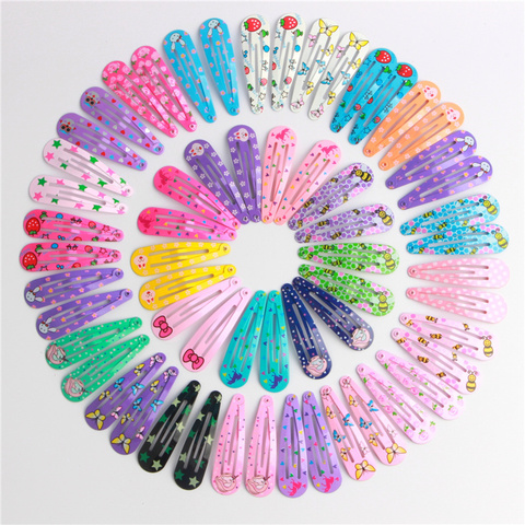 20Pcs/Lot Hair Accessories Candy Color Dripping Hair Clip Princess Barrette Korean Hairclip Cartoon Headdress Hairpins for Girls ► Photo 1/6