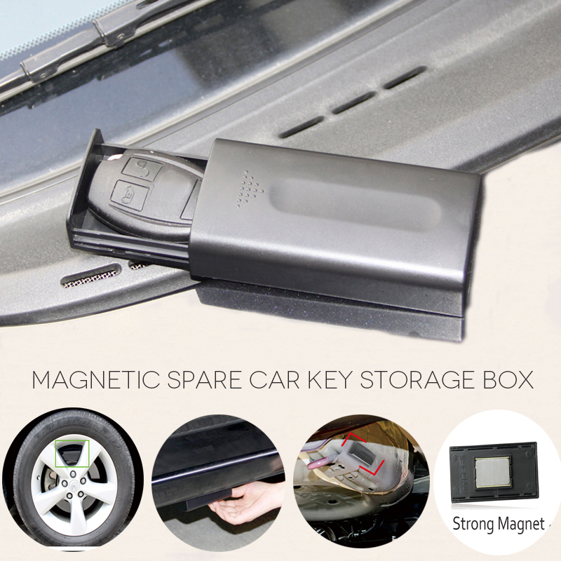Magnetic Stash Box Key Under Cars Safe Stash Secret Diversion Hide Case Boxes 