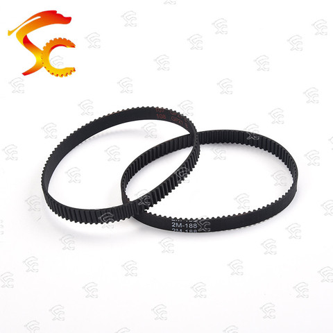 2PCS GT2 188 closed loop rubber 2GT timing belt  Teeth 94 Length 188mm width 6mm for 3D printer ► Photo 1/5