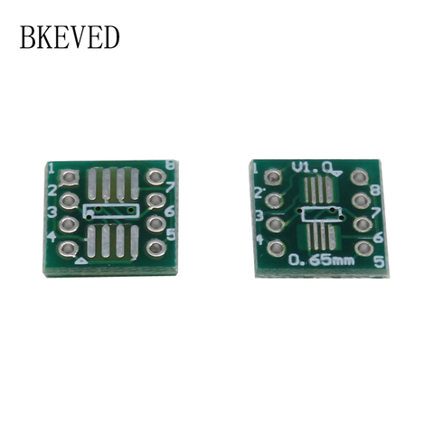 20PCS TSSOP8 SSOP8 SOP8 to DIP8 PCB SOP-8 SOP Transfer Board DIP Pin Board Pitch Adapter ► Photo 1/1