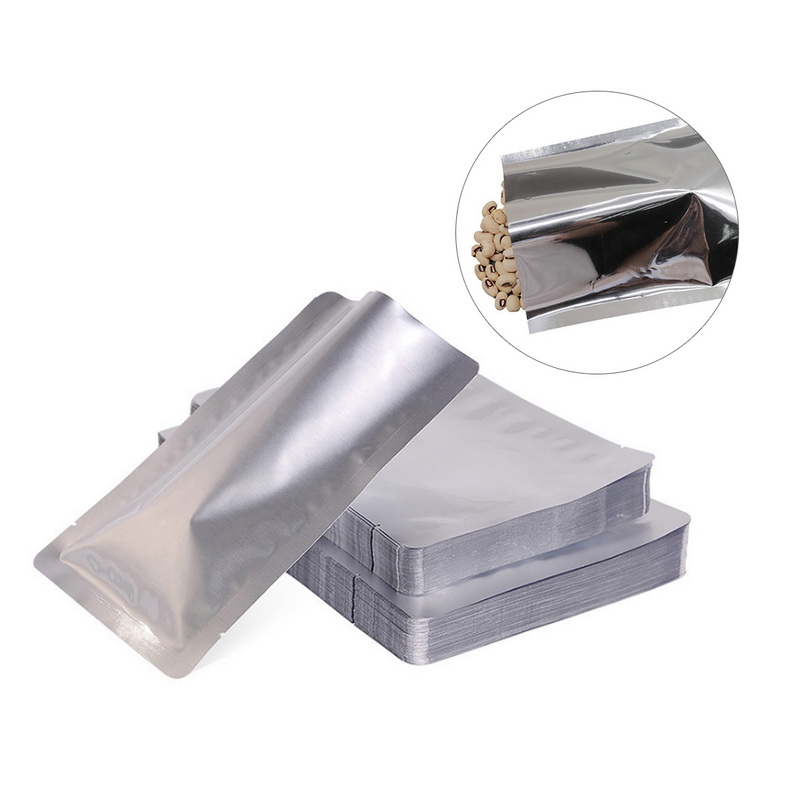 100PCS Mylar Foil Bags Vacuum Sealer Heat Seal Food Grade Aluminium Sachet  Pouch