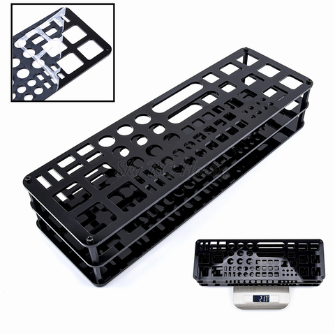 Black Screwdriver Holder Storage Tray Tools Organizers for Hex Cross Screw Driver RC Tools Kit 63 Hole Without Tools ► Photo 1/6