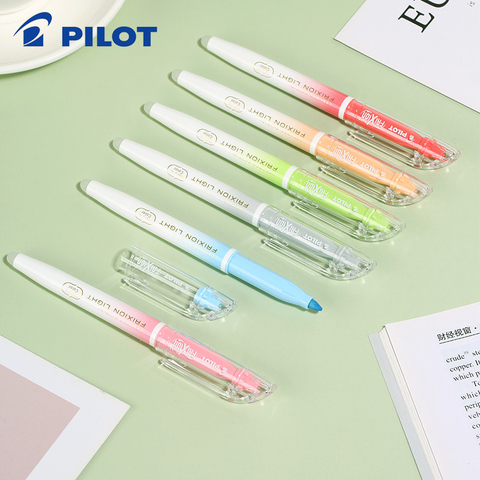 6 Color Set Pilot Natural SFL-10SL Frixion Erasable Highlighter Pastel Color Fluorescent Marker Pen 6 Colors ► Photo 1/6