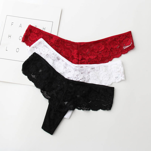 4XL~M Voplidia 2022 T-back Underwear Women Sexy Thong Panties Female Seamless Lace Lingerie Women G String Thong Plus Size ► Photo 1/6