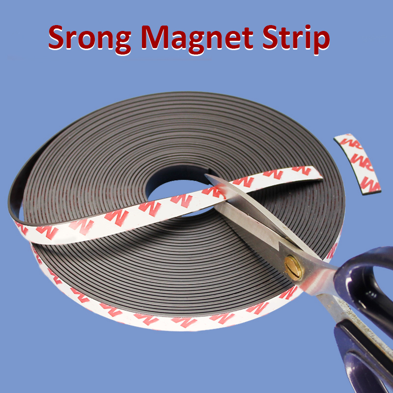 1Meters self Adhesive Flexible Magnetic Strip 1M Rubber Magnet