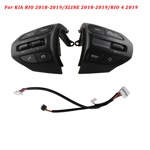 For Kia K2 RIO X-LINE 2017 2022 RIO 4 Multifunction Steering Wheel Bluetooth Fixed Speed Cruise Control Button Audio Switch ► Photo 1/6