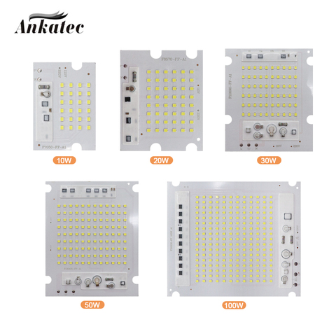 10W 20W 30W 50W 100W LED lamp chip SMD2835 Pearl Smart IC AC220V DIY outdoor floodlight spotlight cool white DIY ► Photo 1/6