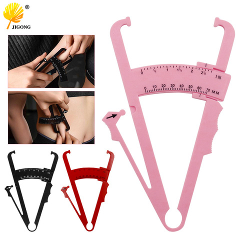 Personal Body Fat Caliper Skin Analyzer Measure Charts Fitness Slim Keep Health Tester Body Fat Monitor Sebum Meter Folder ► Photo 1/6