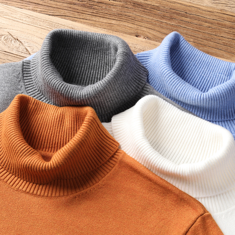 2022 New Autumn Winter Men's Warm Turtleneck Sweater High Quality Fashion Casual Comfortable Pullover Thick Sweater Male Brand ► Photo 1/6