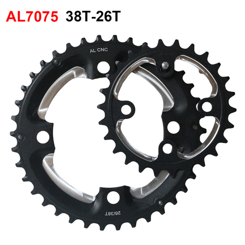 Ganopper 26T 38T 64BCD 104BCD Chainwheel Bicycle Crankset Mountain Bike 2X 3X System Crank Chainring 7075 Alu Bike Part ► Photo 1/6