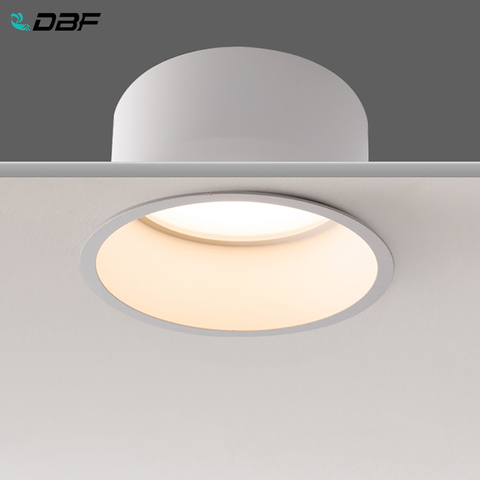 [DBF]No Flickering Deep Glare LED COB Recessed Downlight 5W 7W 12W 15W Round White LED Ceiling Spot Light Pic Background ► Photo 1/6