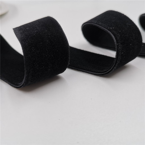 Black Nylon Double Face Velvet Ribbon,velour Ribbon Webbing Diy Accessories 5yard Lot ► Photo 1/5