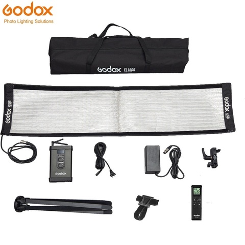 Godox 30*120cm FL150R 150W Flexible Foldable Cloth LED Video Light 3300-5600K Bi-color with Controller Remote Control X-shaped ► Photo 1/6