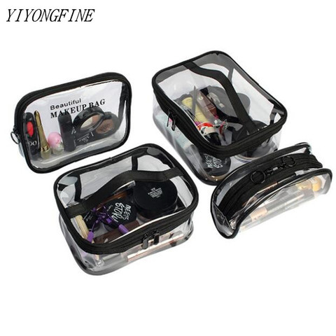 Transparent PVC Cosmetic Bag For Women Waterproof Clear Makeup Bags Beauty Case Make Up Organizer Storage Bath Toiletry Wash Bag ► Photo 1/6