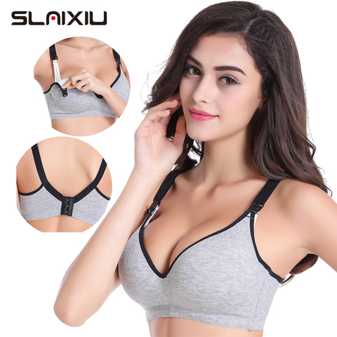 Cotton Maternity Nursing Bras Set Pregnant Breastfeeding Pregnancy Women Underwear Breast Feeding Bra soutien gorge allaitement ► Photo 1/6