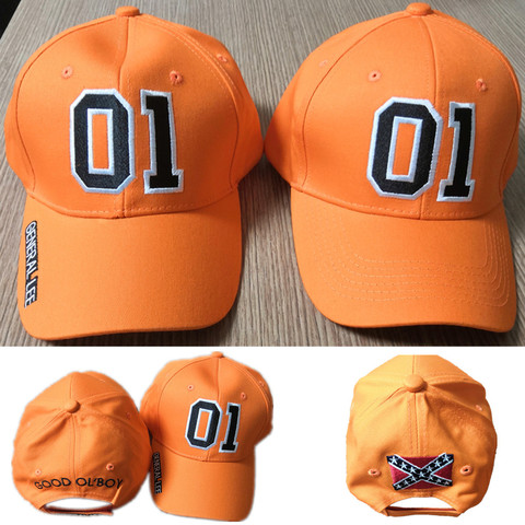 General Lee 01 Orange Embroidered Hat Good OL' Boy Dukes Baseball Cap ► Photo 1/6