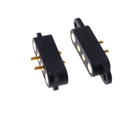 5 Pair Spring-Loaded Magnetic Pogo pin connector 2 pin Pitch 2.8 mm through hole male female 2A 36V DC Power Charge Probe ► Photo 1/5