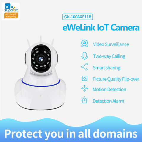 EWelink Smart IOT Camera Wireless WiFi Intelligent Indoor Two Way Audio Mini Night Vision LAN Network Home Monitor ► Photo 1/6