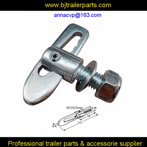 Anti Luce M12 x 25mm Drop Catch Tail Gate Fastener Trailer Horsebox Truck, Fasteners - Bolt-On Type, trailer parts, ► Photo 1/6