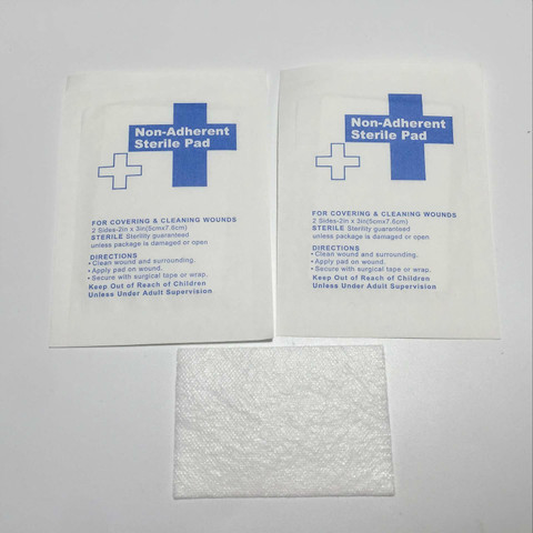 New 50 pcs/lot gauze pad 100% Cotton first aid kit waterproof wound dressing sterile medical gauze pad wound care supplies ► Photo 1/5