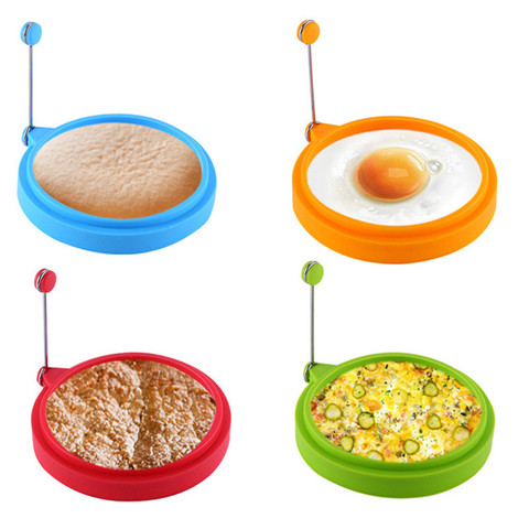 New Silicone Fried Egg Pancake Ring Omelette Fried Egg Round Shaper Eggs Mould for Cooking Breakfast Frying Pan Oven Kitchen ► Photo 1/6