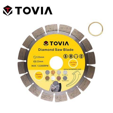 TOVIA Circular Diamond Saw Blades 125mm Cutting Porcelain Tile Ceramic Saw Disc For Granite Marble Concrete Stone Cutting Disc ► Photo 1/6