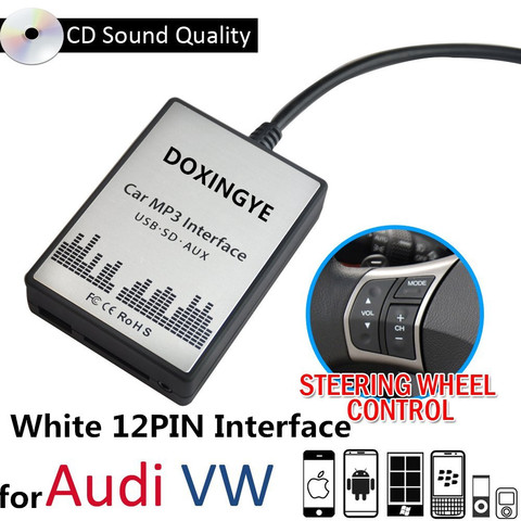 DOXINGYE USB SD AUX Car MP3 Player Music Radio Digital CD Changer Adapter Music For VW Audi Golf Skoda Seat 12Pin Interface ► Photo 1/6