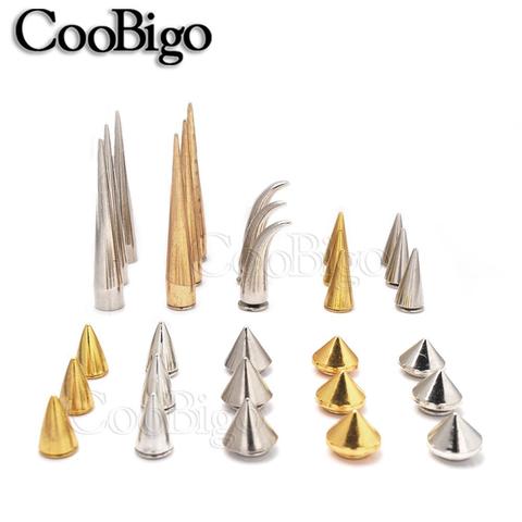 20sets Metal Cone Studs And Spikes DIY Craft Cool Punk Garment Rivets For Clothes Bag Shoes Leather DIY Handcraft Parts ► Photo 1/6