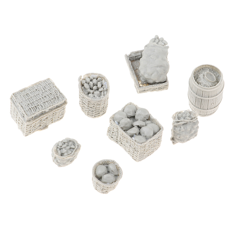 1/35 Resin Unpainted Food Basket Model for Sand Table Armor Landscape Decors ► Photo 1/6