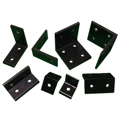 4pcs/lot 2022 2040 L Shape Black Corner Brackets Fitting Angle Aluminum 3030 3060 4040 4080 Connector for Aluminium Profile ► Photo 1/1