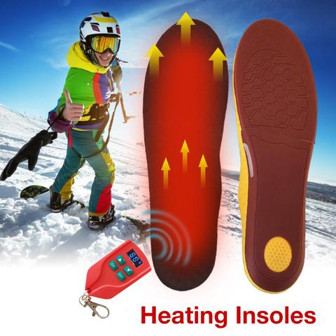 Outdoor Sports Heating Insoles Winter Warm Soles Heated Shoe Pad Heated Insole with Remote Control Wireless Foot Warmer 2022 New ► Photo 1/6