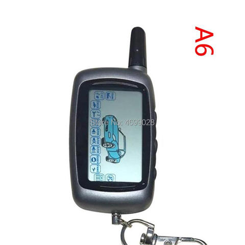 A6 2-way LCD Remote Controller Key Fob for Russian Version Vehicle Security Two way Car Alarm System Twage Starline A6 ► Photo 1/3