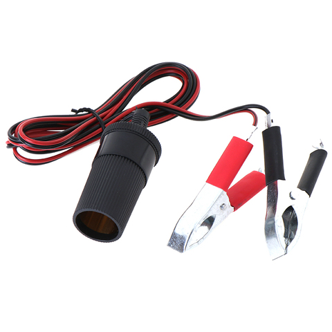 12V 150cm  Car Cigarette Lighter Power Socket AdapterBattery to Terminal Clip-on Car Emergency Batery Line Cigarette Light Power ► Photo 1/6