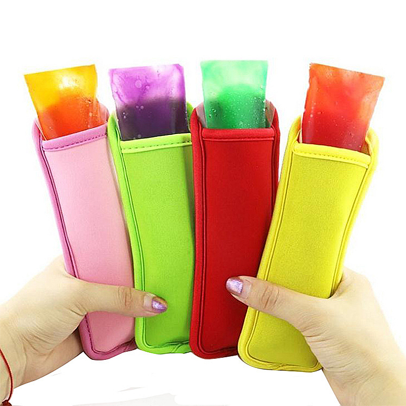 Colorful Popsicle Holder Freezer Icy Pole Ice Sleeve Protector Ice Cream Tray Tools Party Supply For Kids Children Drinking Tool ► Photo 1/6