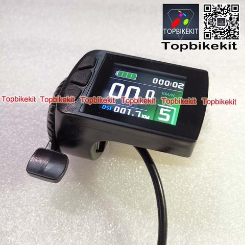 New KT LCD9 Color Display Meter with Right/Left Throttle 24V/36V/48V for Electric Bicycle KT-LCD9 display KT display ► Photo 1/6