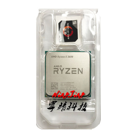 AMD Ryzen 5 2600 R5 2600 3.4 GHz Six-Core Twelve-Thread CPU Processor YD2600BBM6IAF Socket AM4 ► Photo 1/2