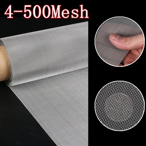 4-500 Mesh 100x50cm High Quality 304 Stainless Steel Woven Wire Mesh Food Grade Tool Filter Net Metal Front Repair Fix Mesh ► Photo 1/6