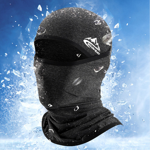 Summer Cool Ice Silk Balaclava For Men Multi-function Riding Full Face Cover Outdoor Breathable Anti-dust Sun-proof Hood Hat New ► Photo 1/6