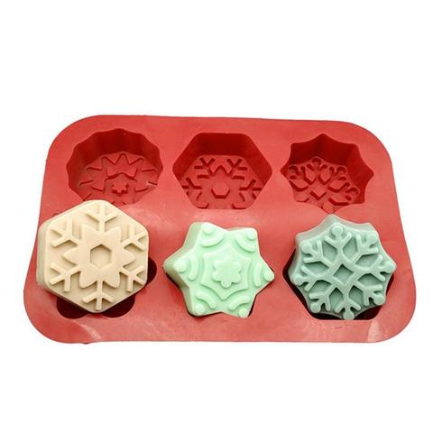 3D Christmas Decorations Snowflake Lace Chocolate Party DIY Fondant Baking Cooking Cake Decorating Tools Silicone Mold ► Photo 1/6