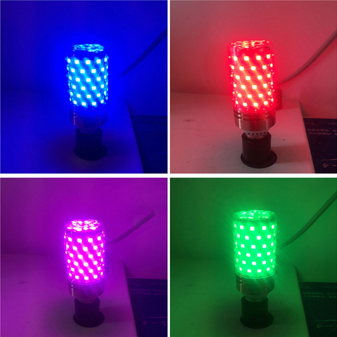 Led bulb E14 E27 12W 16W LED Candle Light 220V LED bulb lamp Purple/Yellow/Red/Blue/Green/Warm White /Cool/White Led Corn Light ► Photo 1/6