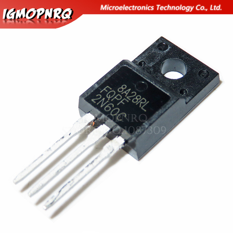 10pcs FQPF2N60C 2N60C 2N60 600V 2A MOSFET N-Channel transistor TO-220F new original ► Photo 1/1