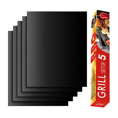 BBQ Grill Mats Barbecue Grilling Cooking Baking Accessories Tools for Home Kitchen Outdoor Picnic Cookin 100% Non-Stick Reusable ► Photo 1/6
